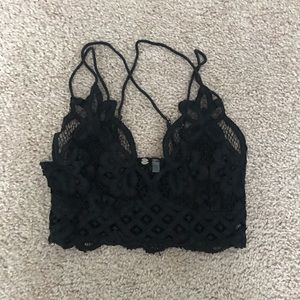 Free People Black Bralette